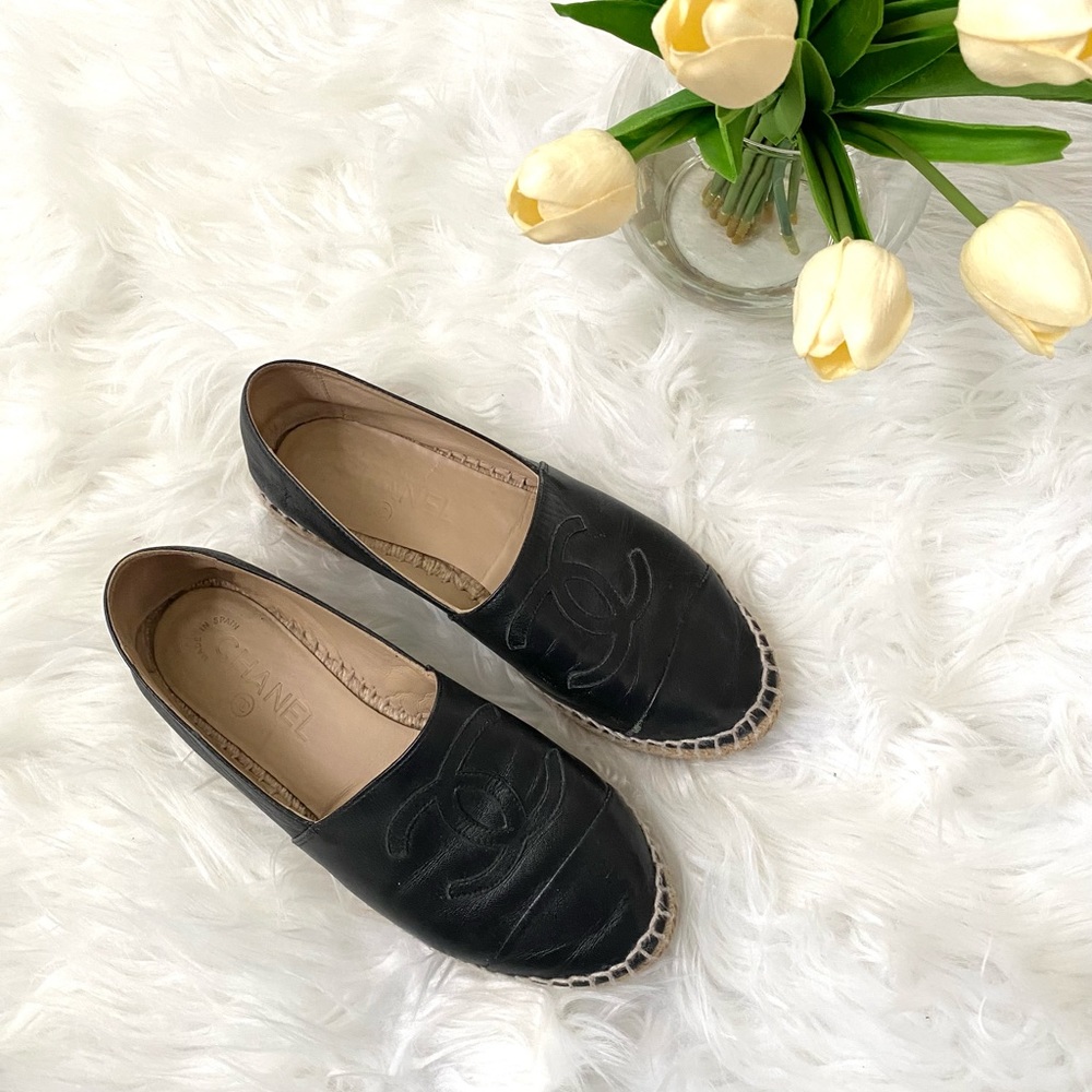 Black Chanel Espadrilles - SOLD - Picture 2 of 12